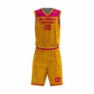Uniforme de baloncesto transpirable reversible personalizado para adultos/niños de talla grande con nombre y número de equipo personalizados - Product Image 2
