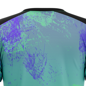 เสื้อยืดพิมพ์ลายผ้าคอตตอน/โพลีเอสเตอร์ แขนสั้น ทรงปกติ กันยับ พิมพ์โลโก้ OEM ตามสั่ง สำหรับผู้ชาย สไตล์ลำลอง เสื้อเจอร์ซีย์เรียบๆ สปอร์ต - Product Image 5