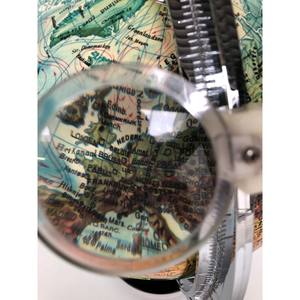 Vintage <b>Globe</b> With <b>Lighting</b> Dutch Design World <b>Globe</b> Elegant Rotating <b>Globe</b> With Metal Base - Product Image 5