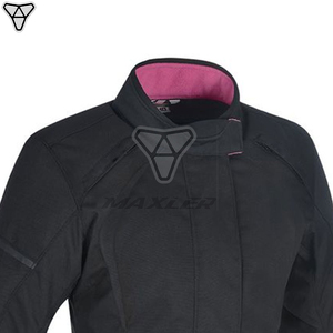 Chaqueta de moto al por mayor con logotipo personalizado, tela de buena calidad, resistente al viento, cómoda y transpirable para mujer, con MOQ bajo. - Product Image 3