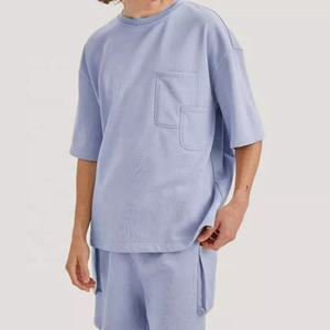 OEM personnalisé d'été hommes de deux pièces t-shirt et shorts ensemble casual jogging survêtement 2 pièces courtes ensembles pour hommes - Product Image 4