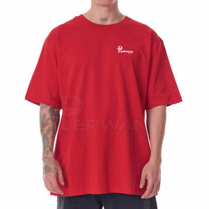 Camiseta de gran tamaño de color personalizada a la venta, Camiseta básica holgada de estilo único y cómoda para hombre - Product Image 1