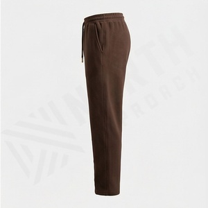 Pantalon de jogging en molleton léger personnalisé 2024, style décontracté, décoration brodée 4 directions, 2 poches avant, couleur personnalisée - Product Image 3