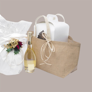 62x20x27 cm Bolsas de regalo de Yute natural Juego de 5 piezas para envoltura creativa y presentación de regalos - Product Image 4