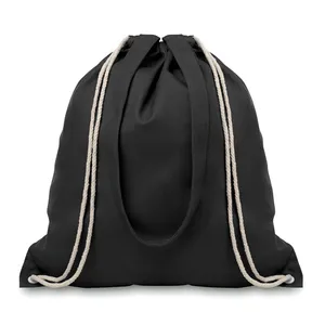 Customizable MOIRA <b>Canvas</b> <b>Drawstring</b> Sportpacks Promotional Merchandising <b>Bag</b> - Product Image 1