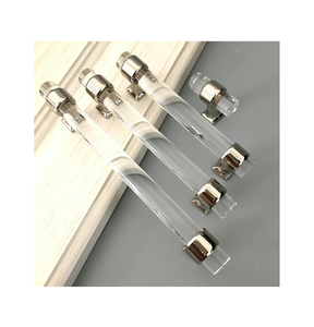 Tiradores acrílicos de diseño único para armarios/herrajes para armarios, tiradores transparentes pulidos naturales para utensilios de cocina y manija de puerta de restaurantes - Product Image 4