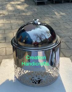 จานอุ่นอาหารทำจากโลหะดีไซน์ไม่เหมือนใครเครื่องอุ่นอาหารหม้อปรุงอาหารหม้อไฟสำหรับเสิร์ฟแบบบุฟเฟต์ - Product Image 5