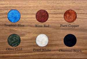 Tabla de cortar rectangular artesanal con diseño de resina y madera, ideal para cortar Servir y mejorar la decoración de tu cocina. - Product Image 5