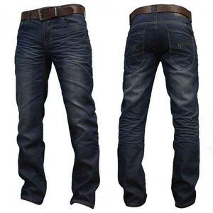 Vente en gros de pantalons jeans pour hommes, denim formel décontracté, lavages de couleur foncée et clair, nouveau tube droit élastique à la mode - Product Image 6
