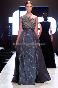 Latest Fashion Show Designer <b>Kaftan</b> With Attractive Beads Work on Top and Bottom - Product Image 2
