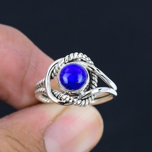 925 Sterling Silver Spinner <b>Ring</b> Lapis Lazuli <b>Ring</b> Handmade Gemstone with Excellent Quality Classic Design for <b>Women</b> <b>Ring</b> - Product Image 4
