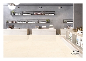 600x1200mm AZULEJOS PORCELANA ACRISTALADOS LOVE CREMA - Product Image 3