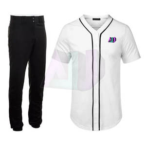 High Performance <b>Men's</b> Adult Baseball Uniform Sets Breathable Lightweight Quick Dry 100% Polyester Sportswear Comfortable Fit - Product Image 2