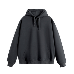 Sweat à capuche en polaire surdimensionné avec logo personnalisé Sweat à capuche unisexe en coton mélangé 100% coton avec poche kangourou - Product Image 4