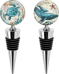 Amazing <b>Wine</b> Bottle Stoppers Stainless Steel <b>Wine</b> Stoppers for Gift Bar Holiday Party Wedding - Product Image 1