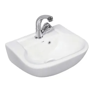Genuine Supplier Selling High in Quality Elegant Design Wall Hung Sanitary Ware White Ceramic Hand Wash Basin