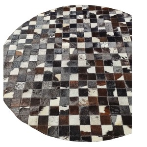 Vente en gros de tapis patchwork pelucheux en cuir de luxe tapis personnalisés d'usine modernes pour le salon meilleur prix bas - Product Image 1