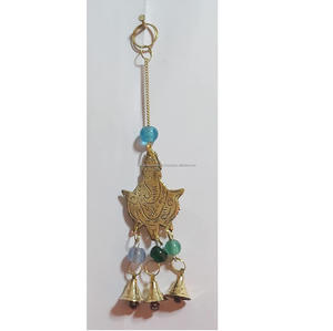 Ganesha decoración de pared campanas de viento auspicioso latón puro Feng Shui 20mm de diámetro para buena suerte hogar jardín colgante decoración regalo - Product Image 1