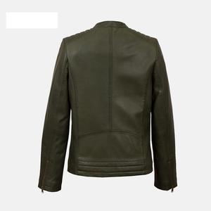 Chaquetas de Mujer a la Moda, Chaqueta de Motera de Cuero Genuino, Chaquetas de Cuero Genuino Hechas a Mano de Primera Calidad - Product Image 4