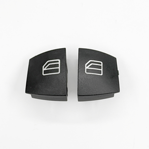 A2118213679 Tapa de Botón de Interruptor de Ventana, 2 Piezas, Negra, para Mercedes Clase E W211 S211 CLS C219 - Product Image 1