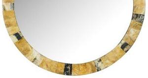 Miroir mural incrusté de corne ronde de qualité supérieure fabriqué à la main de luxe décoratif pour la décoration de la maison et du complexe au meilleur prix - Product Image 4