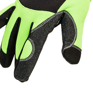 Gants de sécurité durables en cuir pleine fleur de vache pour le ski et les travaux de construction avec protection des mains écologique qui brillent dans le noir - Product Image 5