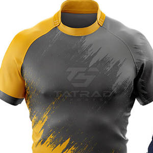 Uniformes de Rugby Rojos Personalizados a Precio de Fábrica, MOQ Bajo, Precio Económico, Profesionales, Transpirables, Ecológicos y de Secado Rápido en Venta - Product Image 5