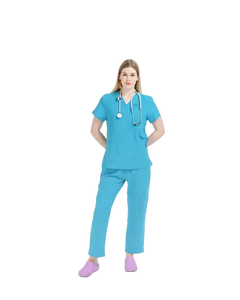 Soins infirmiers gommage uniformes hospitaliers gommages médicaux en tissu polyester pour femmes - Product Image 1