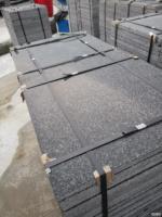 G654 Dalle de granit Excellente dalle de granit noir absolu pour les marches d'escalier Bon prix Granit noir Galaxy 30mm avec paillettes