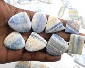 2025เครื่องประดับอัญมณีทรงหลังเบี้ยสีน้ำเงินลูกไม้สีฟ้าแบบหลวมจำนวนมากชัยปุระ - Product Image 4