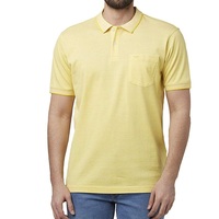 T-shirt pour homme en coton 100% tricoté jaune uni, col ras du cou, manches courtes, grande taille, haute qualité, personnalisé