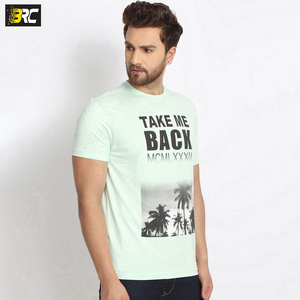 T-shirts respirants pour hommes, 95% coton, 5% spandex, personnalisés, de grande taille, nouveau design - Product Image 2