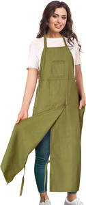 Full Coverage <b>Pottery</b> <b>Apron</b> Split Leg 100% Cotton Canvas Potter's <b>Aprons</b> with Pockets for Women Men - Product Image 2