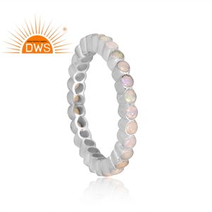 แหวนพลอยโอปอลจากเอธิโอเปียนธรรมชาติผลิตจากเงินแท้สินค้ามาใหม่ - Product Image 2