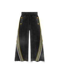 ชุดวอร์มกางเกงเหงื่อของผู้ชายแบบรูดซิปผ้าเกล็ดปลาแบบปรับแต่งได้พิมพ์ลายสไตล์วินเทจซักได้ระบายอากาศได้ดี - Product Image 4