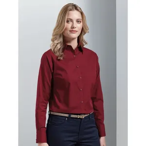 Poplin Long Sleeve Blouse Corporate Merchandising Promotional Polo Shirts - Product Image 1