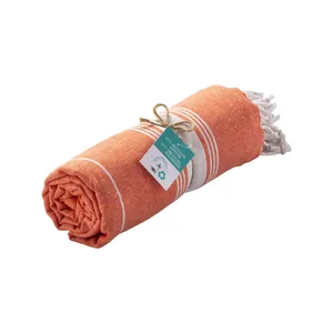 Pareo da Spiaggia in Cotone Riciclato, Accessori Sostenibili - Product Image 3