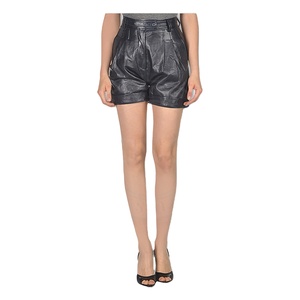 Mode Cuir De Mouton Shorts Dames Chic - Product Image 1