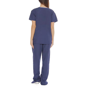 Uniforme Médico de Alta Calidad para Enfermeras, Elegante y Moderno, Ligero y Transpirable, Cuello en V, Tejido de Punto, 100% Algodón - Product Image 2