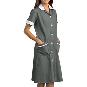 Uniforme Médico Quirúrgico Unisex de Verano, Manga Corta, Sarga, Spandex/Poliéster, para Hospital, con Detección de Agujas, Sin Costuras - Product Image 3