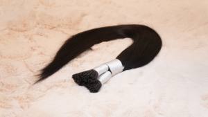 Vente en gros d'extensions de cheveux indiens bruts vierges à la kératine naturelle Remy indiens brun naturel couleur 1B - Product Image 2