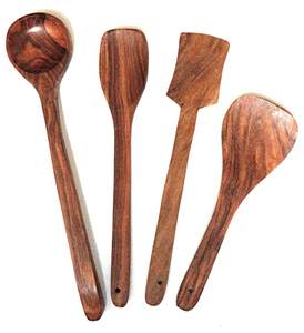 ชุดช้อนส้อมไม้ขายส่ง ชุดช้อนส้อมไม้ทำมือทันสมัยสำหรับโรงแรมและร้านอาหาร ช้อนส้อมไม้สำหรับเครื่องครัว - Product Image 1