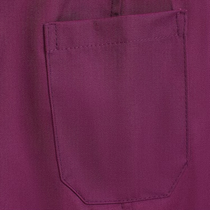 Ensembles d'uniformes de gommage médical bordeaux-Pantalon de veste de gommage à manches longues pour le personnel médical des infirmières 65% polyester 35% coton - Product Image 4