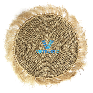 Top nouveau Design Jute jonc de mer assiette cuisine décor rond assiette décor Table osier meubles meubles décoration - Product Image 1