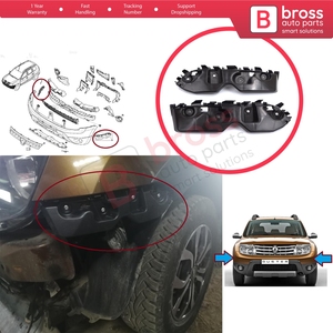 ขายึดกันชนหน้า BSP1231 ซ้ายขวา สำหรับ Duster MK1 HS ปี 2010-2017 รุ่น 622230010R 622220011R - Product Image 5