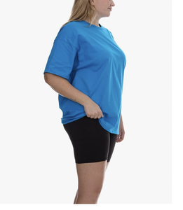 Nouveauté, vente en gros d'usine au Bangladesh, t-shirt à manches courtes et col rond pour femmes, grande taille, logo personnalisé, coton, vêtements décontractés - Product Image 6