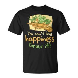 No puedes comprar la felicidad, puedes cultivarla: Camiseta sin mangas para jardinería y control de plagas, ideal para amantes del jardín y trabajadores del control de plagas. - Product Image 1