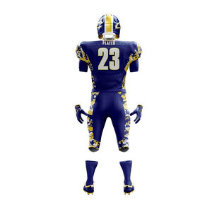 Bajo MOQ personalizado OEM diseño uniforme de fútbol americano totalmente personalizado tamaño adulto hombres uniforme de fútbol americano - Product Image 3