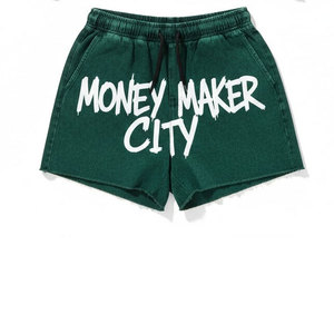 Ensemble décontracté homme confort tout au long de la journée, chemise sans étiquette à manches courtes, short à taille souple, basiques quotidiens pour la maison et la gym, bleu ardoise 100% - Product Image 4
