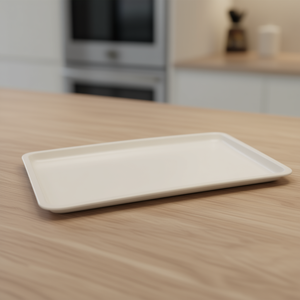 Vivenzi Produzioni Bandeja de Servir Blanca 908 de Melamina 30x20cm Vajilla - Product Image 3